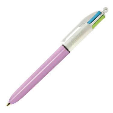 Imagem de Caneta Bic 4 Cores Fashion Corpo Rosa Claro 1.2 Mm