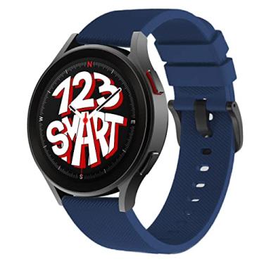 Imagem de Pulseira de Silicone com Fecho Preto Marca 123Smart Compatível com Galaxy Watch 4 / Watch 5 Watch 6 Watch 7 Watch5 Pro R900 R910 R920 R905 R915 R925 40mm 44mm 45mm
