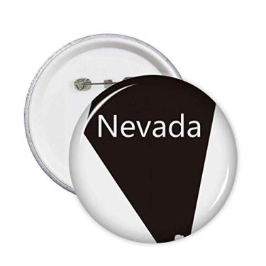Imagem de Broche de mapa dos Estados Unidos da América de Nevada com emblema de botão, 5 peças