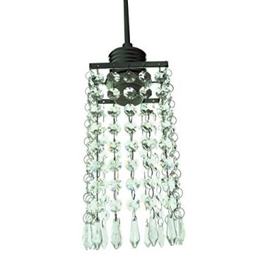 Imagem de Pendente Cristal Diamante Quadrado 1050, Diamante Decor, Bivolt, Transparente