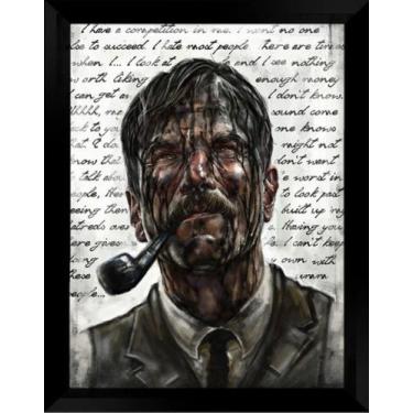 Imagem de Quadro Filme Sangue Negro Daniel Day Lewis Moldura 42x29cm - Fanarte