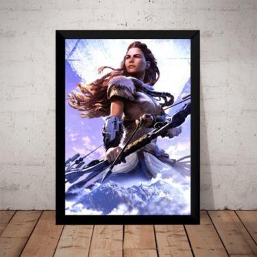 Imagem de Quadro Horizon Zero Dawn Arte Game Poster Com Moldura - Fanarte