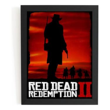 Imagem de Quadro Red Dead Redemption 2 Game Arte Poster Com Moldura - Fanarte