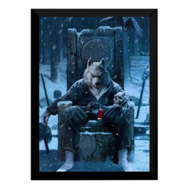 Imagem de Quadro Jiu Jitsu Decoração Dojo Arte Lobo Kimono - Fanarte