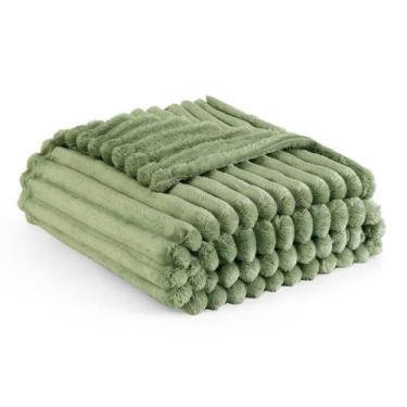 Imagem de Cobertor de Fleece Bedsure Reseda 130x150cm - Para Sofá e Cama