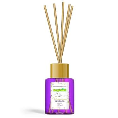 Imagem de Mogilandi Difusor de Ambientes Lavanda, Aromatizador com Varetas, 250ml, Roxo
