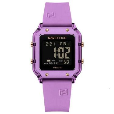 Imagem de Relógio Feminino Esportivo Multifuncional Digital 5atm A Prova D´agua Roxo