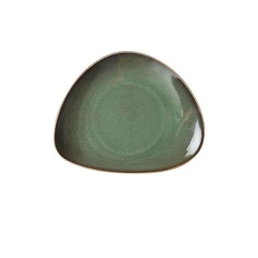 Imagem de Prato de serviço prato de jantar triângulo de cerâmica prato de jantar macarrão prato de bife de frutas prato de sobremesa hotel restaurante talheres pratos (cor: 2)