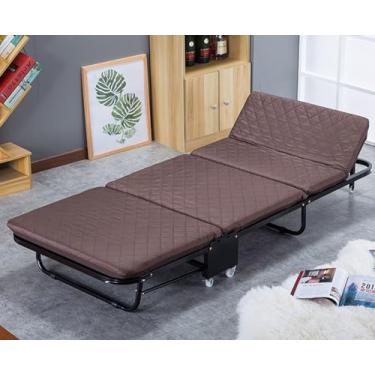 Imagem de JYXYXSCP Cama dobrável para sofá-cama, cama dobrável de metal, cama dobrável de solteiro, escritório, almoço, soneca, artefato, cama reclinável (B W65CM)