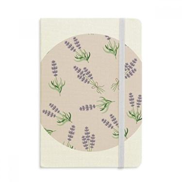Imagem de Caderno de flores de lavanda azul caderno oficial de tecido capa dura clássico diário