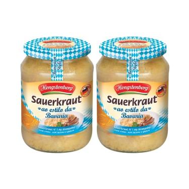 Imagem de Chucrute Alemão Hengstenberg com Vinho Branco a moda Baviera 2x 680g - (Total 1360 kg)