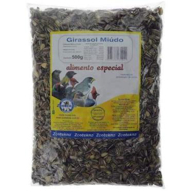Imagem de Ração Zootekna para Pássaros Girassol Miúdo - 500g