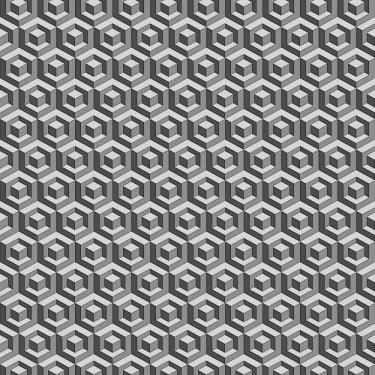 Imagem de Papel De Parede Fiesta Modern Geométrico 3d Cinza Escuro 543214 Fiesta Modern 543214