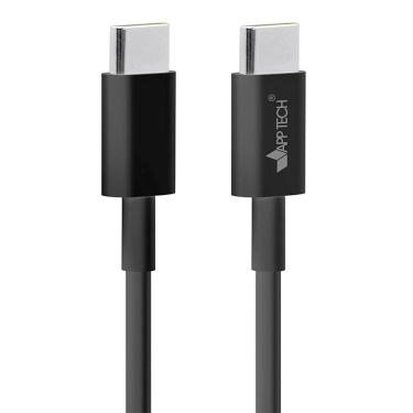 Imagem de Cabo USB 2.0 C para Tipo-C, 1,5m, Preto, App-tech - PT 1 UN