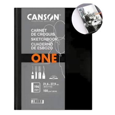 Imagem de Caderno Sketchbook Canson Art Book One 100g A4 98Fls Costura