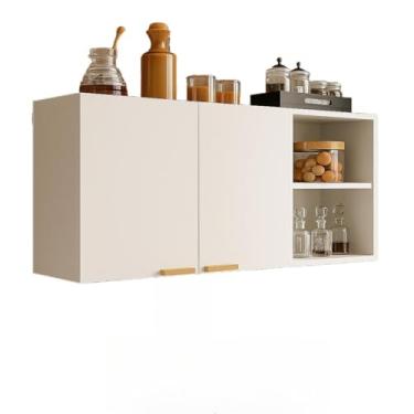 Imagem de Armário Suspenso para Cozinha, Lavanderia e Escritório com Elegância(BRANCO)