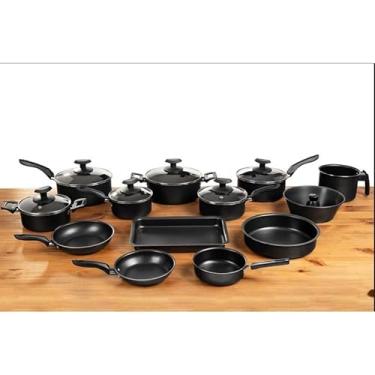 Imagem de Jogo Conjunto Panelas 13 Peças Antiaderente(Preto)