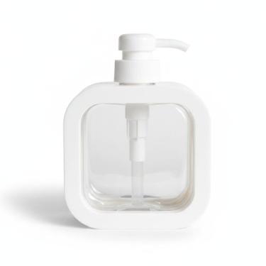 Imagem de Dispenser Porta Sabonete Líquido 320ml Transparente Recarregável Multi
