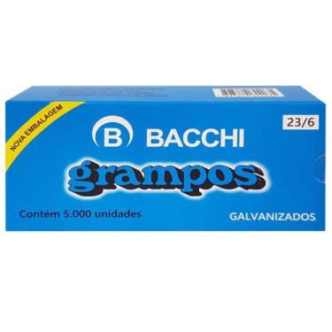 Imagem de Grampo 23/6 Galvanizado Bacchi 5000 Unidades