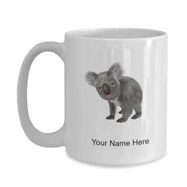 Imagem de Caneca personalizada Koala – Caneca de café para amantes de coala, ideia de crianças meninos e meninas – Caneca de café de 425 g