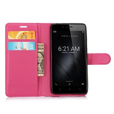 Imagem de Capa carteira Lenovo K10E70, capa carteira flip de couro PU premium com compartimento para cartão, suporte e fecho magnético [capa interior à prova de choque de TPU] Compatível com Lenovo K10E70