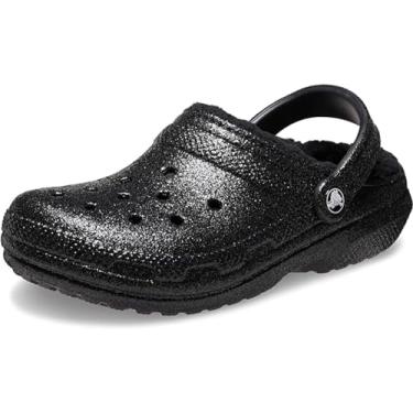Imagem de Crocs Tamanco unissex adulto clássico forrado, Preto, 36