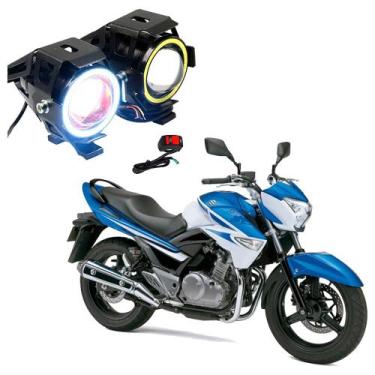 Imagem de Par Farol de Milha Angel Eye U7 para Moto Suzuki Inazuma 250 CC 2015 -