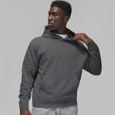 Imagem de Blusa de Moletom Masculina Canguru com Capuz e Bolsos Cores - Slim Fit