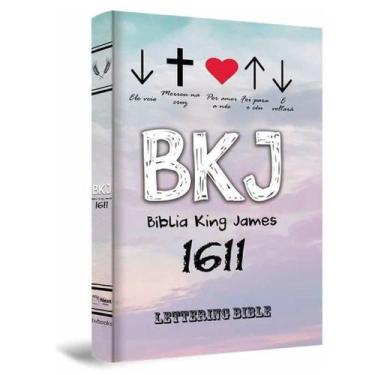 Imagem de Bíblia King James 1611 Lettering Bible João 3:16 - BV, Ilustrada