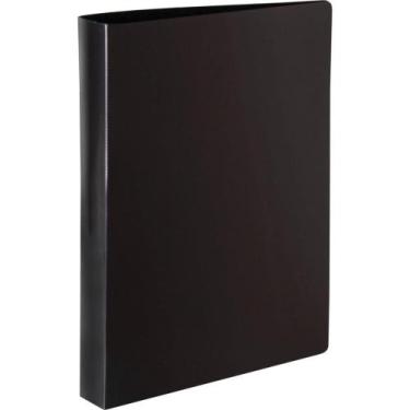 Imagem de Fichário de PVC Preto 4 Argolas 26X34CM - DAC