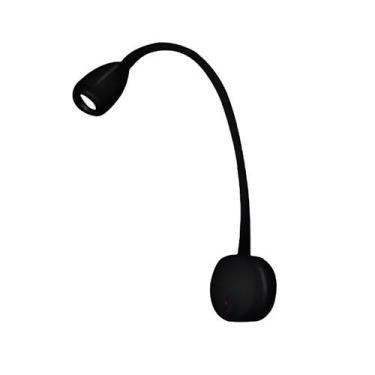 Imagem de Kit 2 Arandelas Led 3w 3000k Haste Flexível Quarto Cabeceira Cama Leit