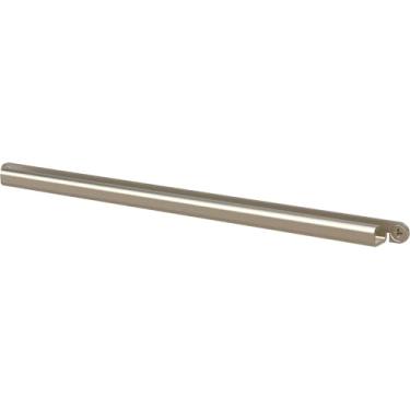 Imagem de Franklin Brass Derby (1 pacote) Suporte de número de casa de metal com 3 largos para sistema personalizado em níquel | Trilho de canal numérico externo moderno | Sinal de endereço personalizado