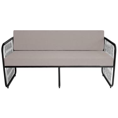 Imagem de Namoradeira para Sala de Estar Córdova em Aço Carbono e Fibra Sintética Acesse Móveis