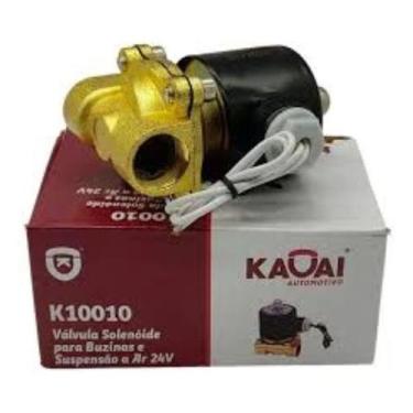 Imagem de Válvula Solenoide P/ Buzinas E Suspensão A Ar 24v Saida 1/2 - Kauai