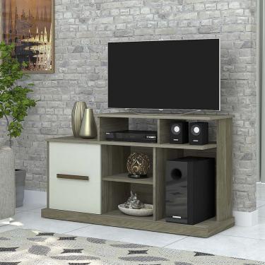 Imagem de Rack Para Tv Até 40 Polegadas 1 Porta Pop Magno Móveis Angelim/Off White