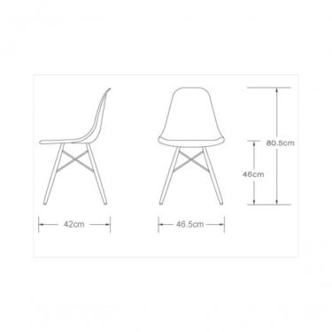 Imagem de Escrivaninha Porto Preto 90cm e Cadeira Eiffel Charles Eames Branco