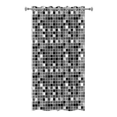 Imagem de "Cortina Para Box PVC Impermeável Antimofo e Antiácaro, 1,38x1,98m, Com Ilhós, Material Resistente e Higienizável - Não acompanha Varão"