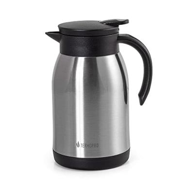 Imagem de TERMOPRO Garrafa Térmica Inox 900ml Mona Bebidas Quentes por até 12h e Frias por até 24h Ampola Inquebrável Sistema de Gatilho