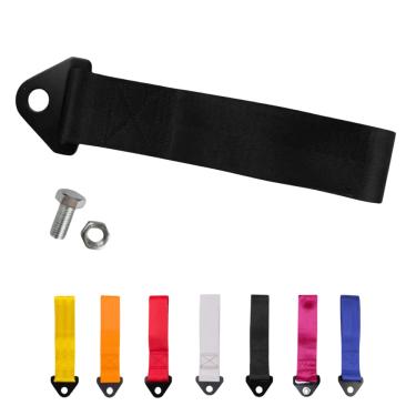 Imagem de Kit Tow Strap Fita Cinta Reboque Engate Universal Estilo BR