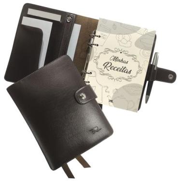 Imagem de Agenda Minhas Receitas 195-R Raffai Couros, Café