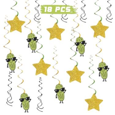 Imagem de Redemoinhos pendurados em pickle, suprimentos de redemoinhos de festa com tema de pepino de frutas, pickles de desenho animado, aniversário, chá de bebê, festa de casamento, material de decoração de