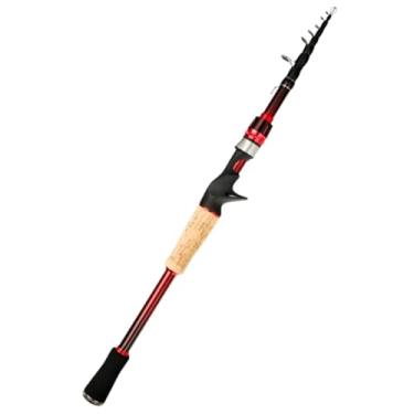 Imagem de Vara de pesca telescópica 2,1 m 2,4 m 2,7 m 3,0 m vara de pesca de viagem fibra de carbono fundição isca vara de carpa vara de pesca