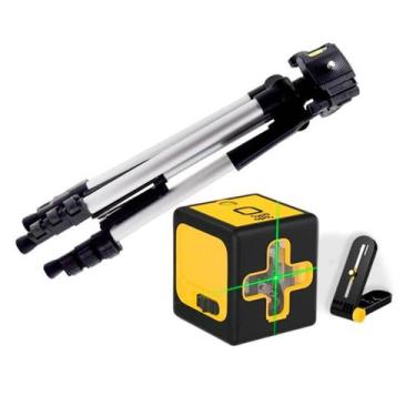 Imagem de Kit Mini Nível Laser 20m Com Tripé 2 Linhas E Bateria Recarregável - O