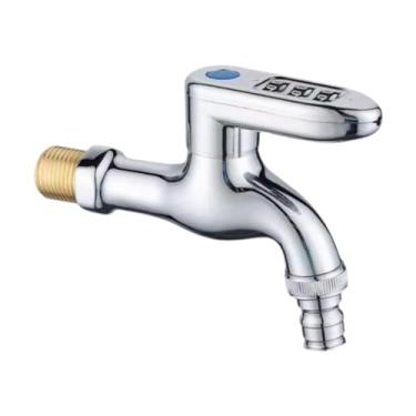 Imagem de Ioensy externa para jardim com trava de código de 3 dígitos, atualizada com adaptador removível, entrada macho de 1/2 polegada para de