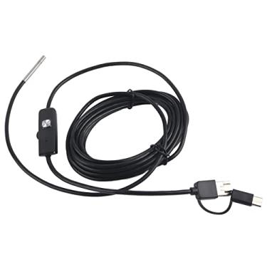 Imagem de Em 1 Endoscópio USB Tipo C Lente de 3,9 Mm Boroscópio de Câmera de Inspeção à Prova d'água Com 6 Luzes LED (Phefopmgb2rtc1dg-12)