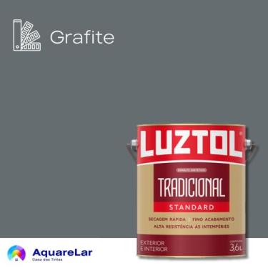 Imagem de Esmalte Tradicional Luztol Fosco 3,6L, GRAFITE, 3,6L