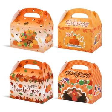 Imagem de 36 caixas de lembrancinhas de festa com alças, caixas de doces dobráveis de papel de 15 cm, caixas de presente para aniversário, chá de bebê, casamento, decorações de artigos de festa infantil (Ação