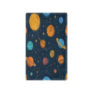 Imagem de Blueangle Placa de parede decoradora de capa em branco, tamanho padrão, desenho animado de 1 gangue, sistema solar, planetas, capa de interruptor para quarto de escritório em casa, 4,53 x 2,76