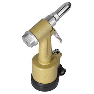 Imagem de Hyuduo Ferramenta de Rebitagem Hidráulica do Rebitador de Armas de de Armas de Ar do Rebite Pneumático KP-701 Design de Cilindro Curto de Alumínio Aviação Com Forte (Plugue UE)