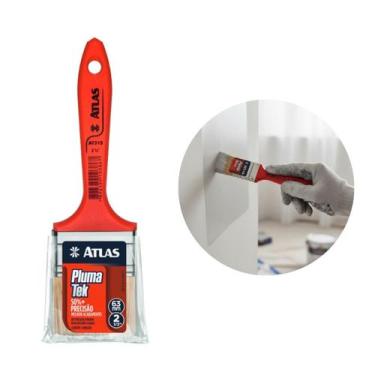 Imagem de Trincha P/Pintura Pincel Multiuso Tinta Plumatek Atlas AT315 Polegadas